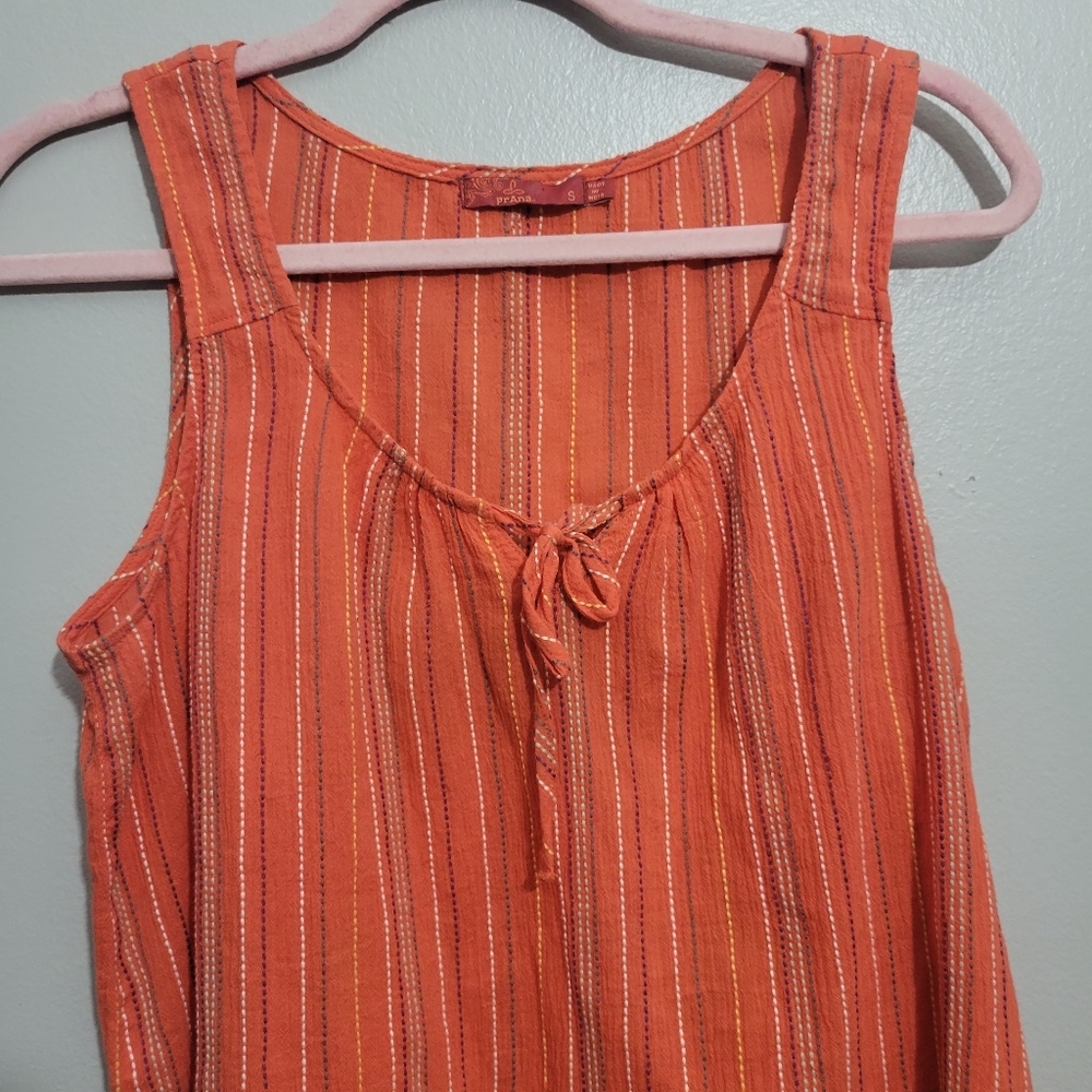 🍒 Prana Jardin Top Womens S Striped Summer Casual Relaxed Organic Outdoors Boho - Picture 3 of 5